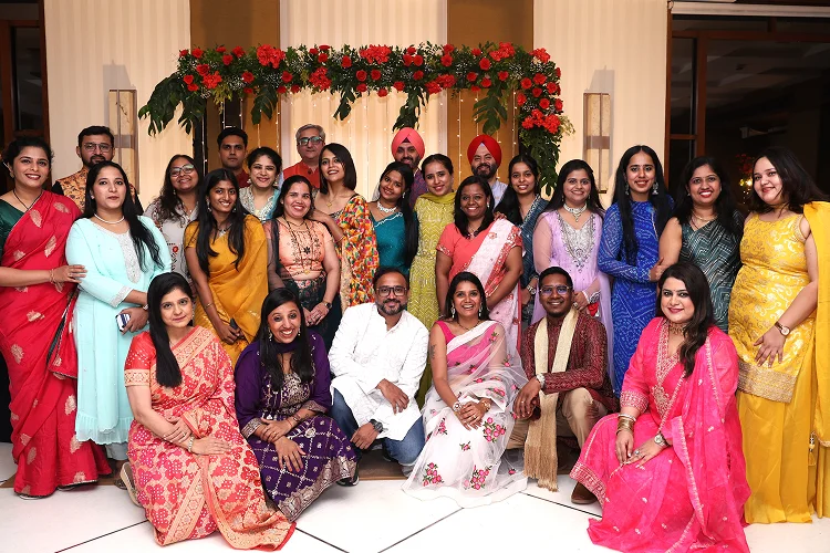 Group of people smiling together